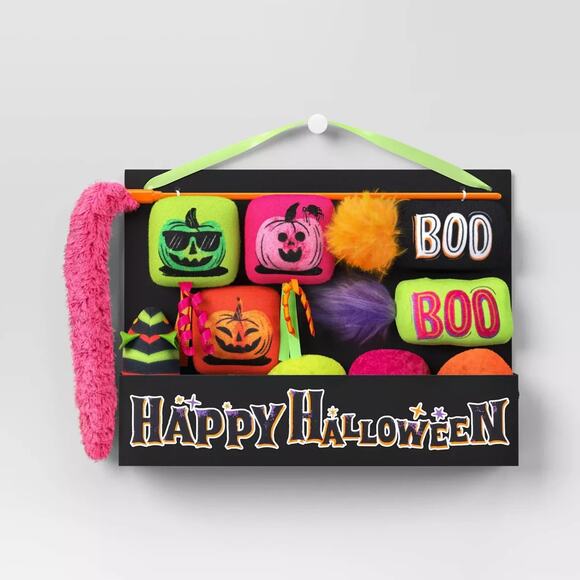 HALLOWEEN CAULDRON BUNDLE PLUSH CAT TOY SET - 10 PIECES - HYDE & EEK NEW! - Picture 1 of 3